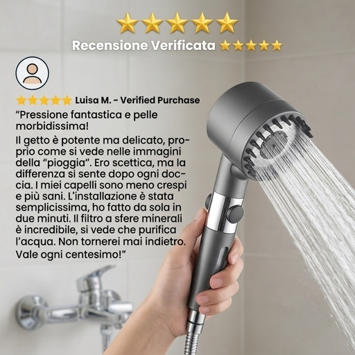 Purevibe™ Shower: Trasforma la tua Doccia in una Spa Rigenerante